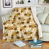 Bee Pattern Print Design BEE05 Fleece Blanket