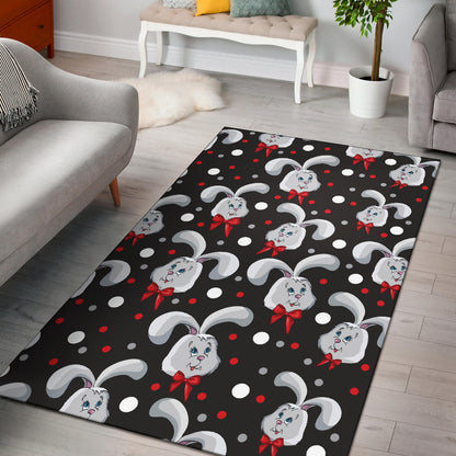 Rabbit Pattern Print Design RB012 Area Rugs