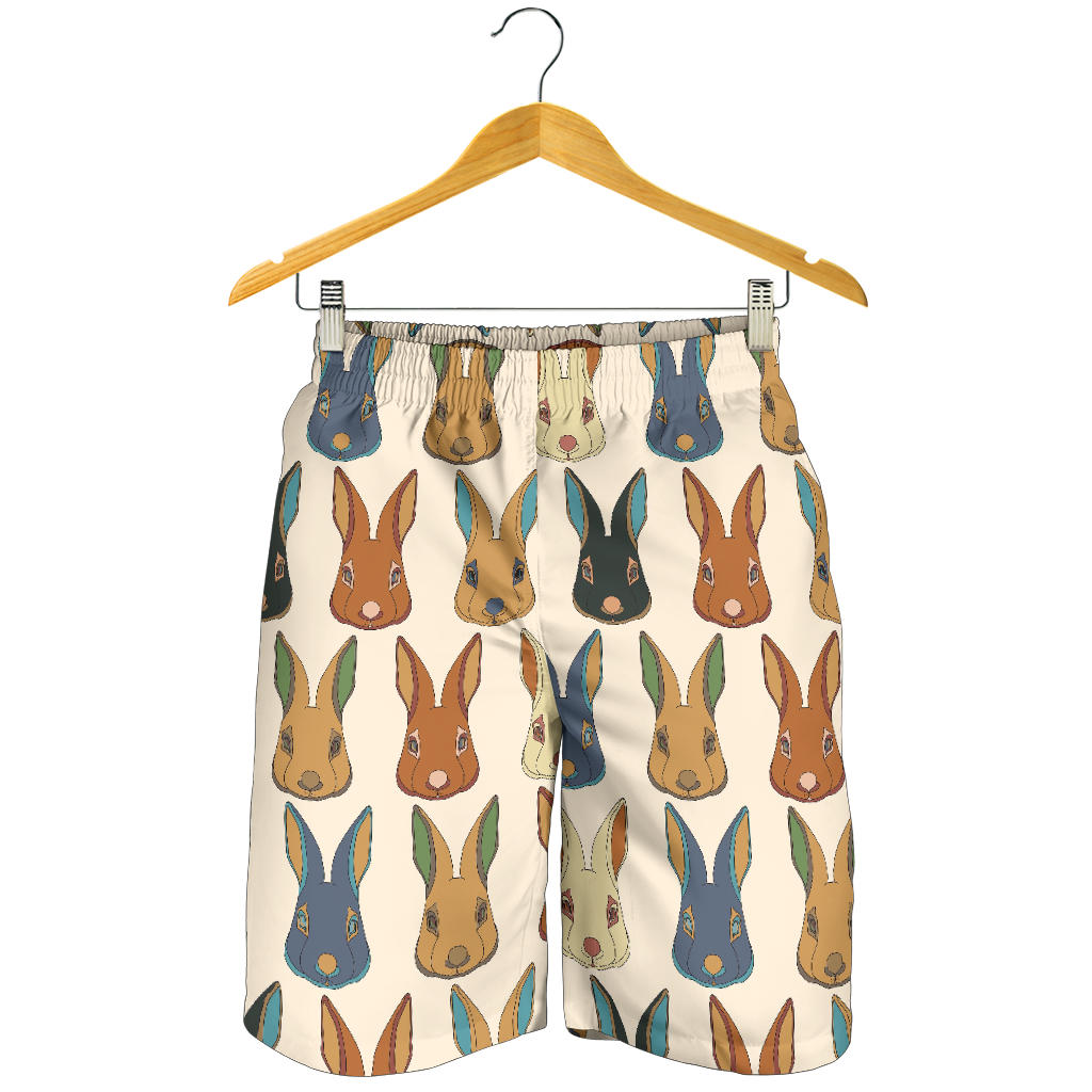 Rabbit Pattern Print Design RB04 Mens Shorts