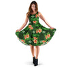 Hibiscus Pattern Print Design HB05 Midi Dress