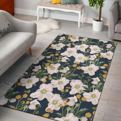 Anemone Pattern Print Design AM04 Area Rugs