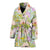 Hydrangea Pattern Print Design HD02 Women Bathrobe