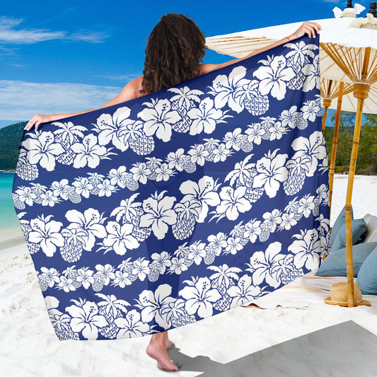Hawaiian Themed Pattern Print Design H07 Sarong Pareo Wrap