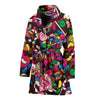 Candy Pattern Print Design CA02 Women Bathrobe