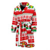 Camper Camping Ugly Christmas Design Print Men Bathrobe