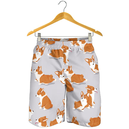Pembroke Welsh Corgis Pattern Print Design A04 Mens Shorts