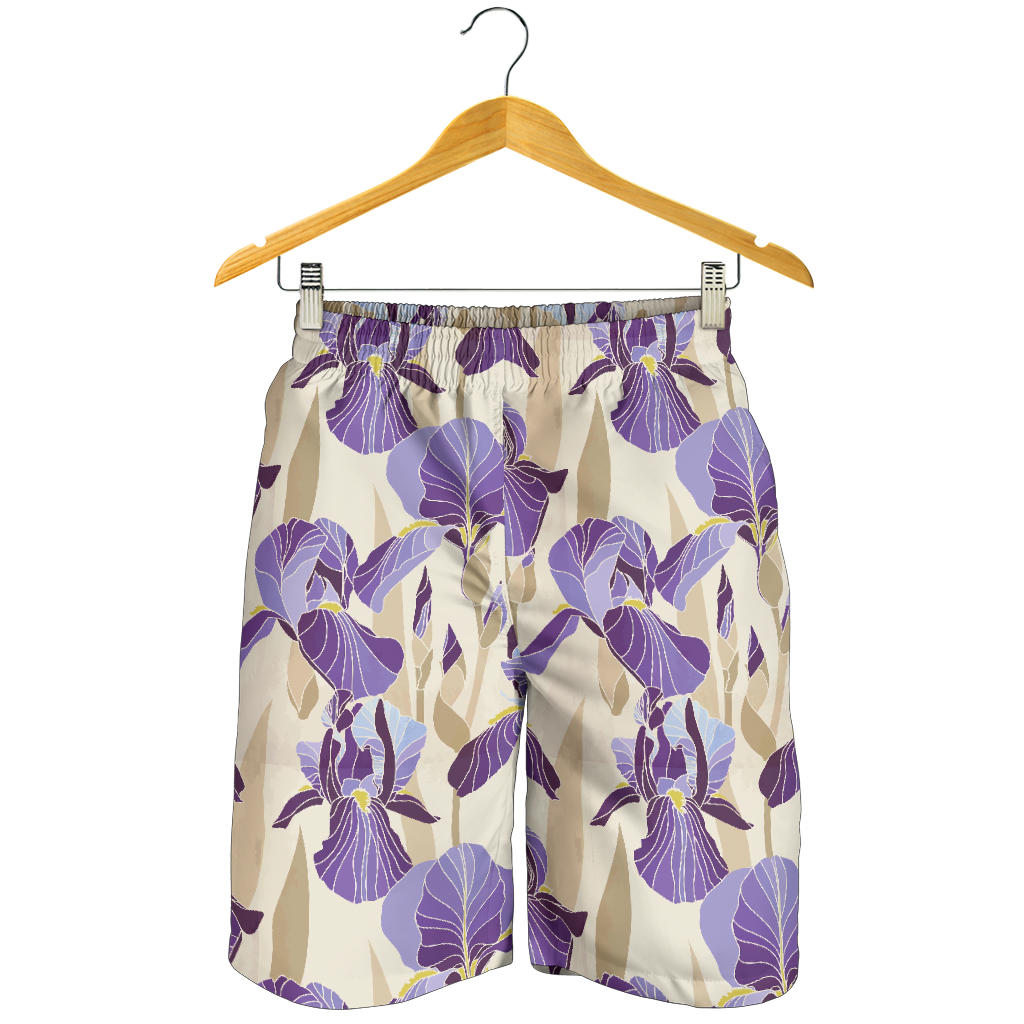 Iris Pattern Print Design IR02 Mens Shorts