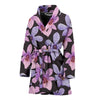 Orchid Pattern Print Design OR08 Women Bathrobe