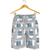 Polar Bear Pattern Print Design A03 Mens Shorts