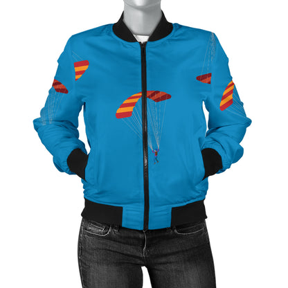 Paratrooper Pattern Print Design A01 Women's Bomber Jacket