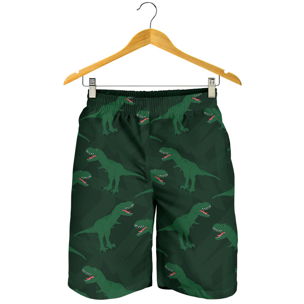 T Rex Pattern Print Design A06 Mens Shorts