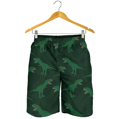 T Rex Pattern Print Design A06 Mens Shorts