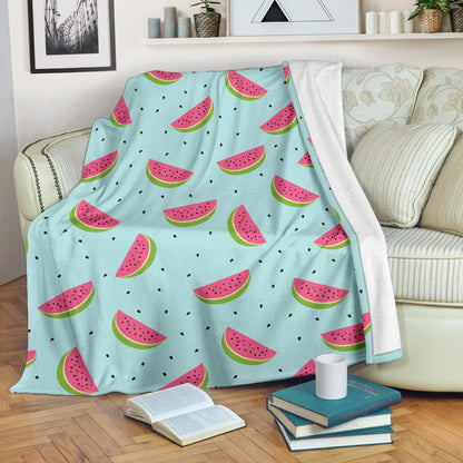 Watermelon Pattern Print Design WM06 Fleece Blanket