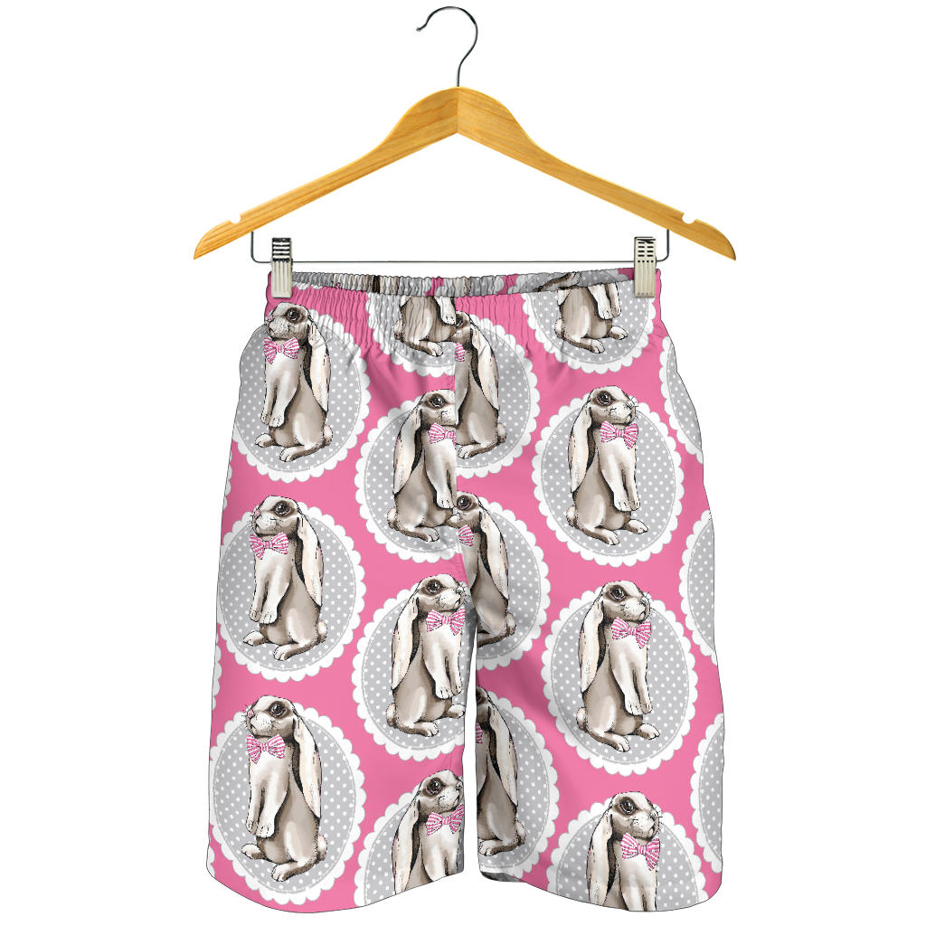 Rabbit Pattern Print Design RB019 Mens Shorts
