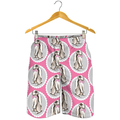 Rabbit Pattern Print Design RB019 Mens Shorts