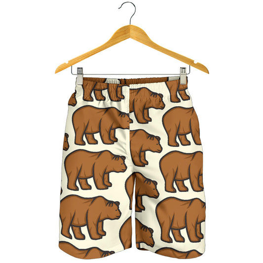 Bear Pattern Print Design BE05 Mens Shorts
