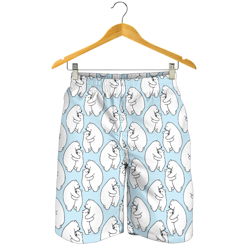 Polar Bear Pattern Print Design PB08 Mens Shorts