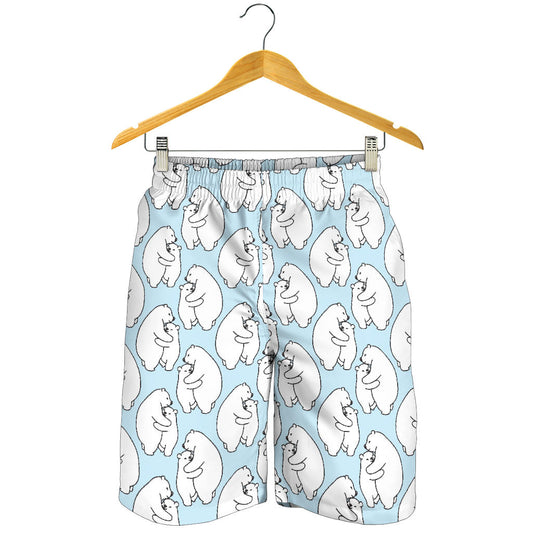Polar Bear Pattern Print Design PB08 Mens Shorts