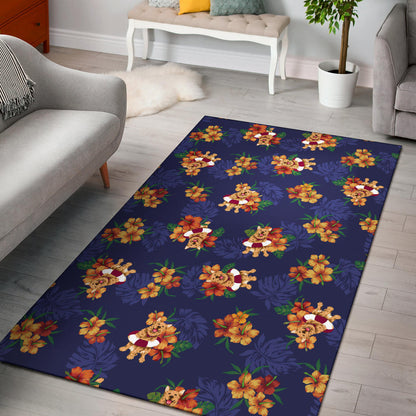 Hawaiian Themed Pattern Print Design H02 Area Rugs