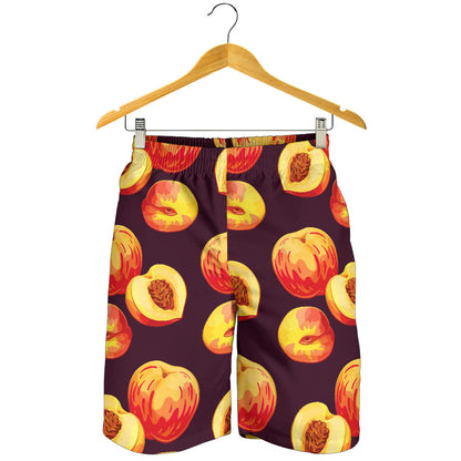 Peach Pattern Print Design A04 Mens Shorts
