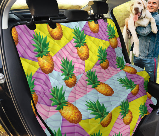 Pineapple Pattern Print Design PP05 Rear Dog  Seat Cover