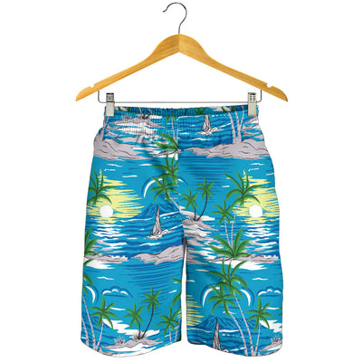 Palm Tree Beach Mens Shorts