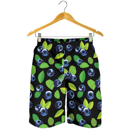Blueberry Pattern Print Design BB03 Mens Shorts
