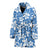 Hibiscus Pattern Print Design HB09 Women Bathrobe