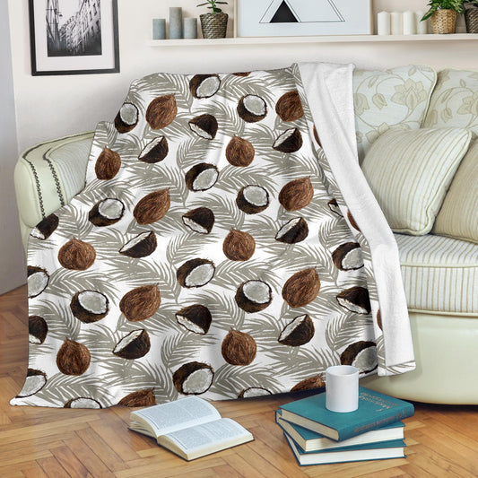 Coconut Pattern Print Design CN03 Fleece Blanket