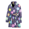 Lollipop Pattern Print Design LL03 Women Bathrobe