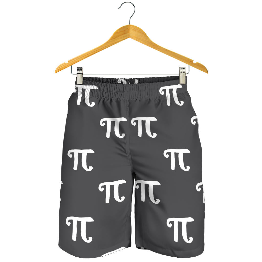 Pi Day Pattern Print Design A01 Mens Shorts