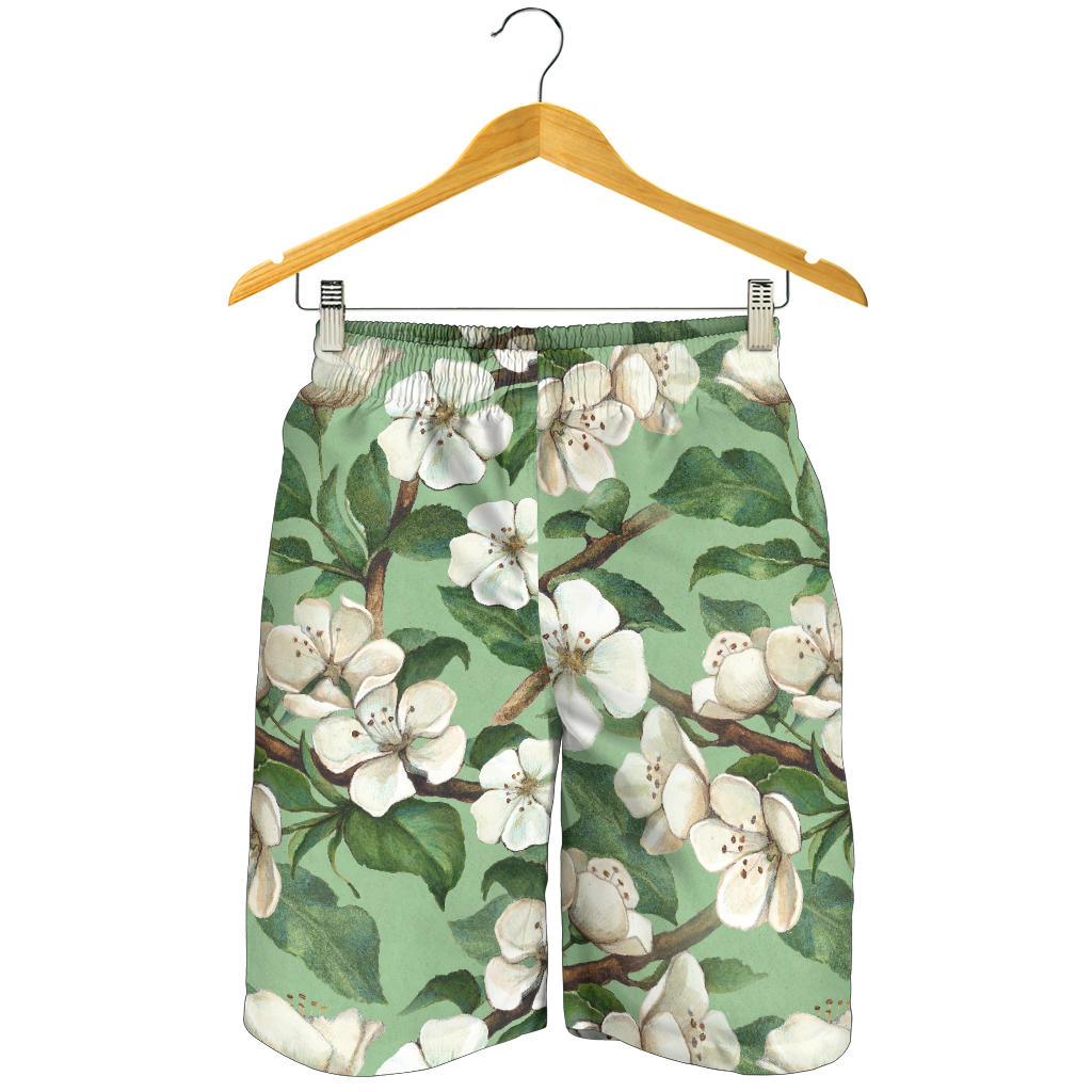 Apple blossom Pattern Print Design AB02 Mens Shorts