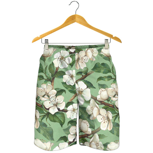 Apple blossom Pattern Print Design AB02 Mens Shorts