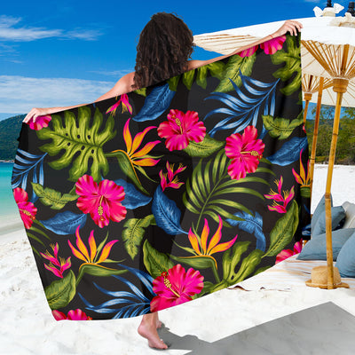 Bird Of Paradise Pattern Print Design BOP014 Sarong Pareo Wrap