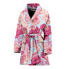 Lisianthus Pattern Print Design LT05 Women Bathrobe