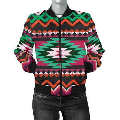 Mexican Pattern Print Design 01 Women's Bomber Jacket