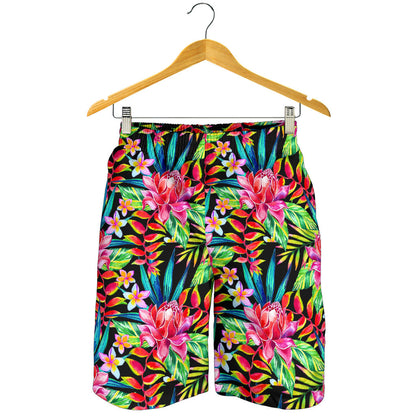 Heliconia Pattern Print Design HL02 Mens Shorts