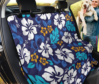 Hibiscus Pattern Print Design HB030 Rear Dog  Seat Cover