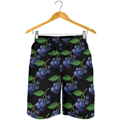 Blueberry Pattern Print Design BB01 Mens Shorts