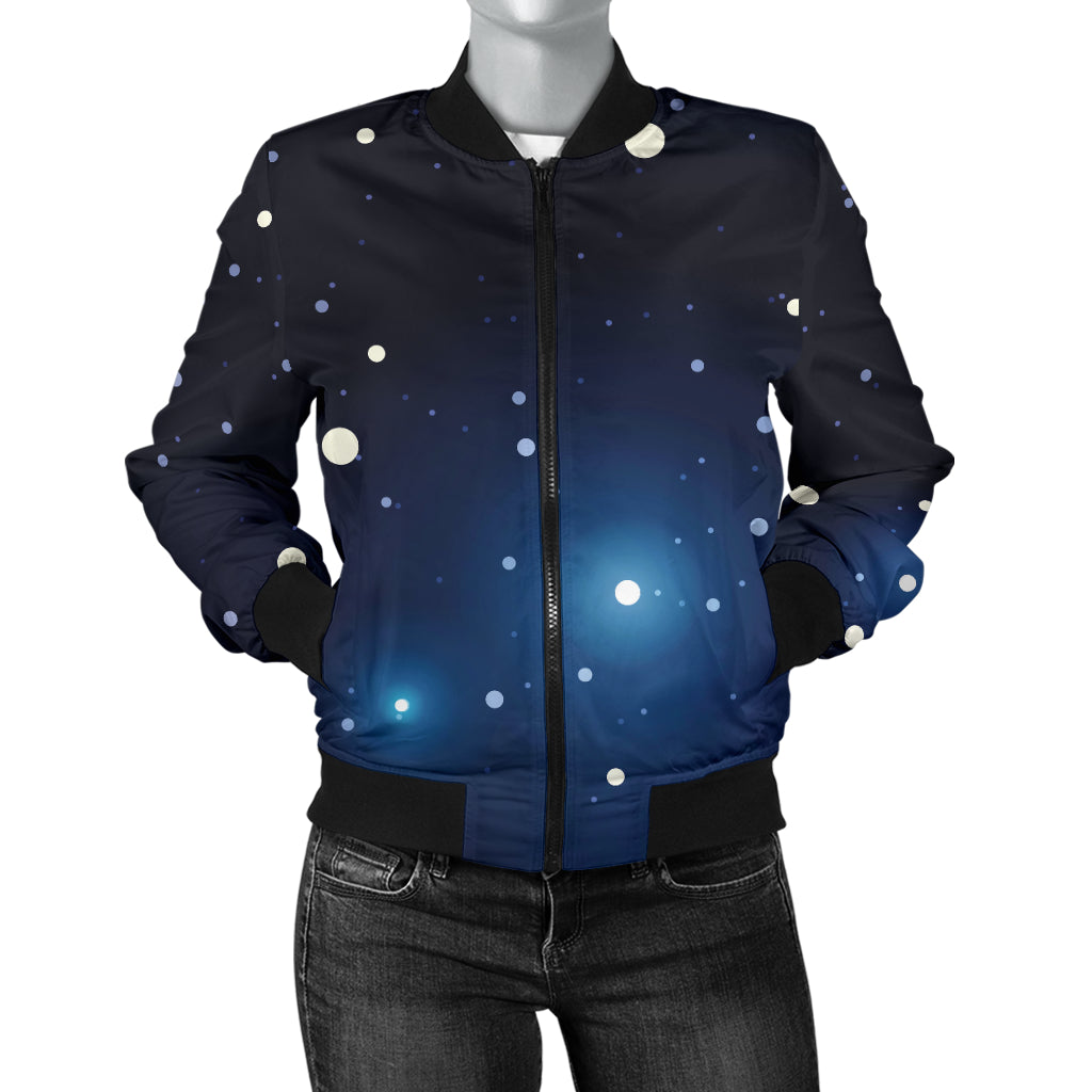 Night sky Pattern Print Design A02 Women's Bomber Jacket
