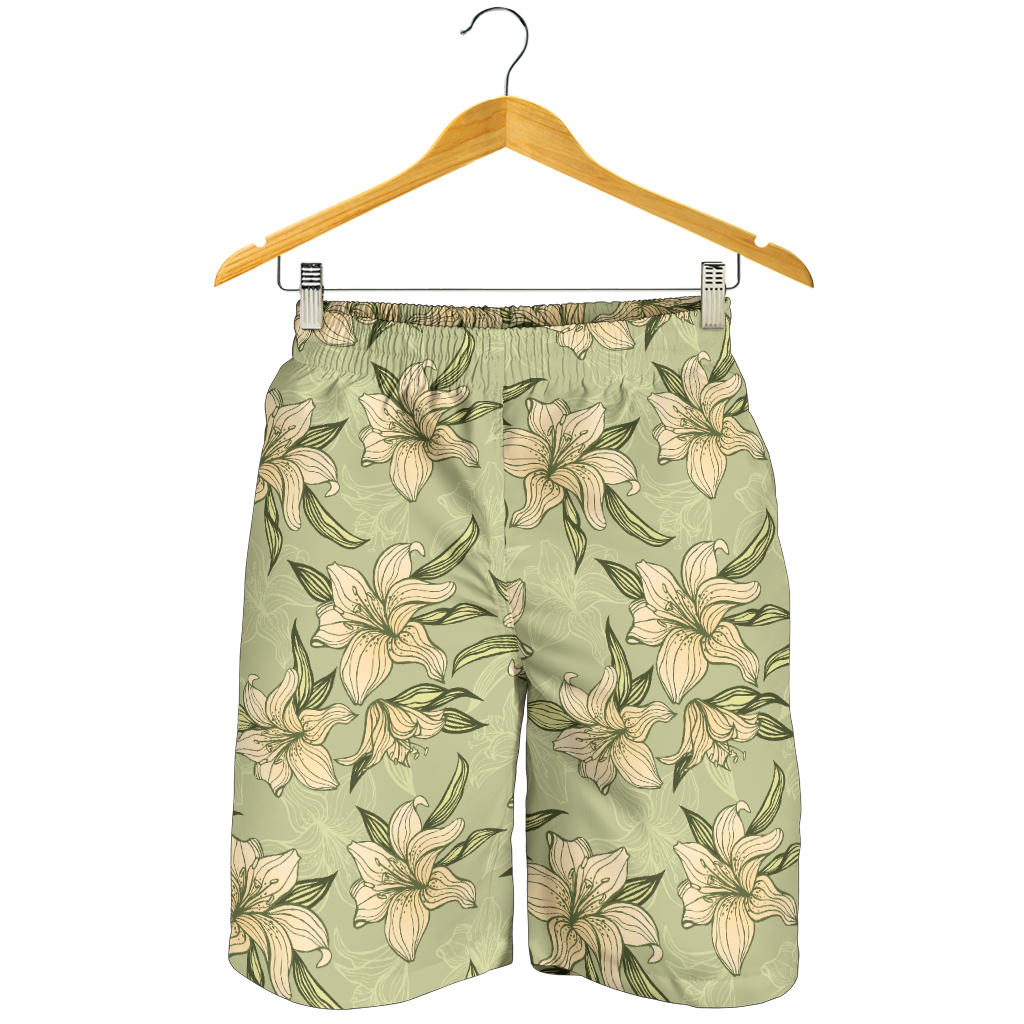 Lily Pattern Print Design LY06 Mens Shorts