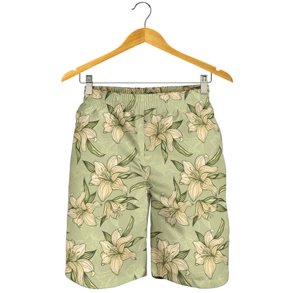 Lily Pattern Print Design LY06 Mens Shorts
