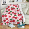 Cherry Pattern Print Design CH02 Fleece Blanket