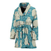 Bear Pattern Print Design BE04 Women Bathrobe