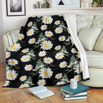 Daisy Pattern Print Design DS07 Fleece Blanket