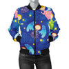 Angel Little Pattern Print Design 02 Women's Bomber Jacket