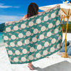 Hydrangea Pattern Print Design HD03 Sarong Pareo Wrap