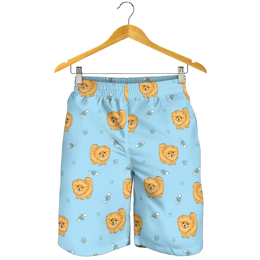 Pomeranians Pattern Print Design A03 Mens Shorts