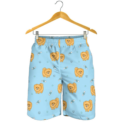 Pomeranians Pattern Print Design A03 Mens Shorts