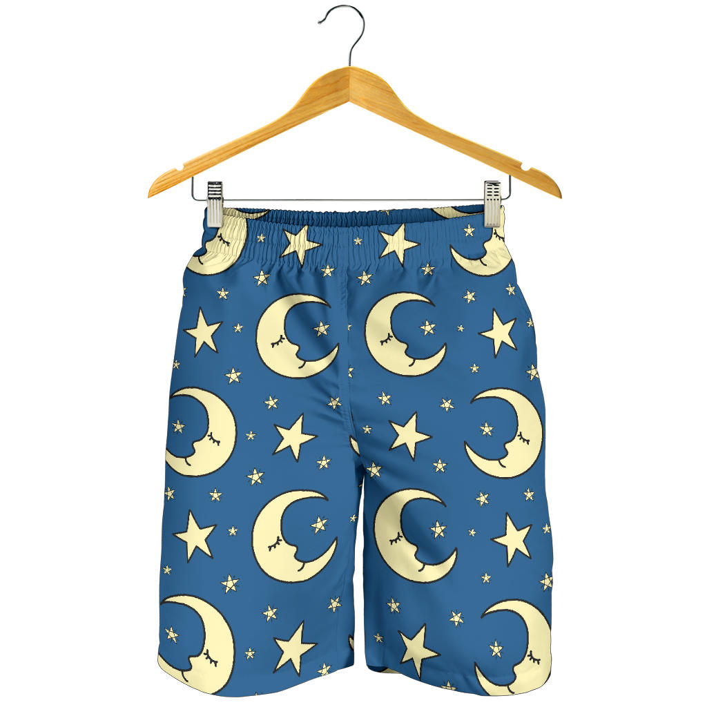 Moon Night Pattern Print Design 03 Mens Shorts